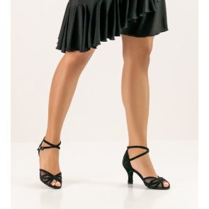 Anna Kern 740-60 Adele dansschoenen dames 6 centimeter hak gekruist enkelbandje