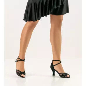 Anna Kern 740-60 Adele dansschoenen dames 6 centimeter hak gekruist enkelbandje