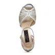Nueva Epoca zilveren latin schoenen zachte zool