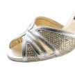 Nueva Epoca Pearl Dansschoenen voor Dames open neus goud zilver bandjes