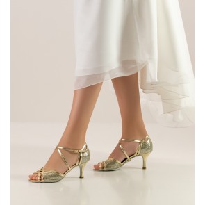 Nueva Epoca Rose gouden Dansschoenen voor Dames hoge kwaliteit latin schoenen