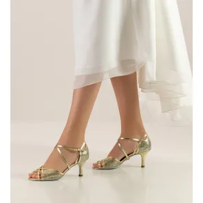 Nueva Epoca Rose gouden Dansschoenen voor Dames hoge kwaliteit latin schoenen