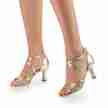 Werner Kern Mary dames dansschoen goud latin schoenen 6,5 centimeter hak flare
