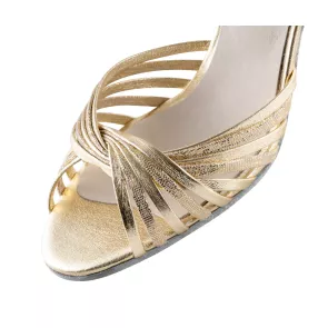 Werner Kern Mary dames dansschoenen met open neus gevlochten bandjes dunne zool