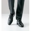 Werner Kern 28018 Como heren dansschoenen met suede zool en gevlochten leer in zwart