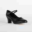 Zwarte character dansschoenen So Danca CH52 met Lederen zool