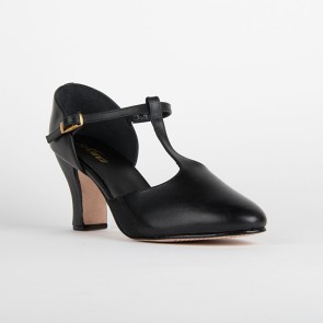 SoDanca Dansschoenen met lederen zool CH56 zwart