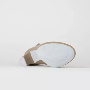 Dansschoenen Met Suède Zool So Danca CH791 beige 35 mm Hak flexibele zool