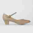 So Danca CH791 Dansschoenen Met Suède Zool 35 mm Hak beige