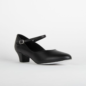 So Danca CH791 zwarte Dansschoenen Met Suède Zool En 35 mm Hakje 