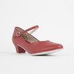 So Danca Dansschoenen CH791 suede zool rood bandje over de wreef