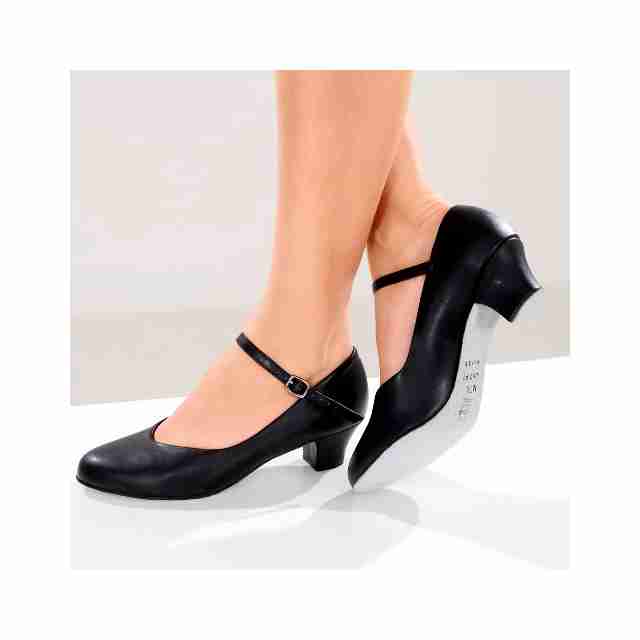 So Danca Character Dames Dansschoenen CH791 met Suède Zool 35 mm hakje