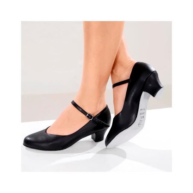 So Danca Character Dames Dansschoenen CH791 met Suède Zool 35 mm hakje