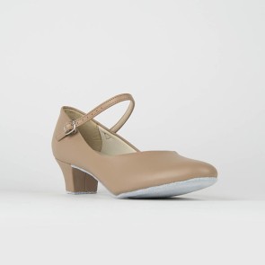 So Danca Dansschoenen Met Suède Zool CH791 35 mm Hakje bandje op de wreef