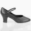 So Danca zwarte dames Dansschoenen CH792 enkelbandje met gespje