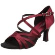 SoDanca BL162 Satijnen Dansschoenen Bordeaux