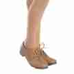 beige tap schoen kinderen met veter sluiting So Danca TA04 soepel kunstleer