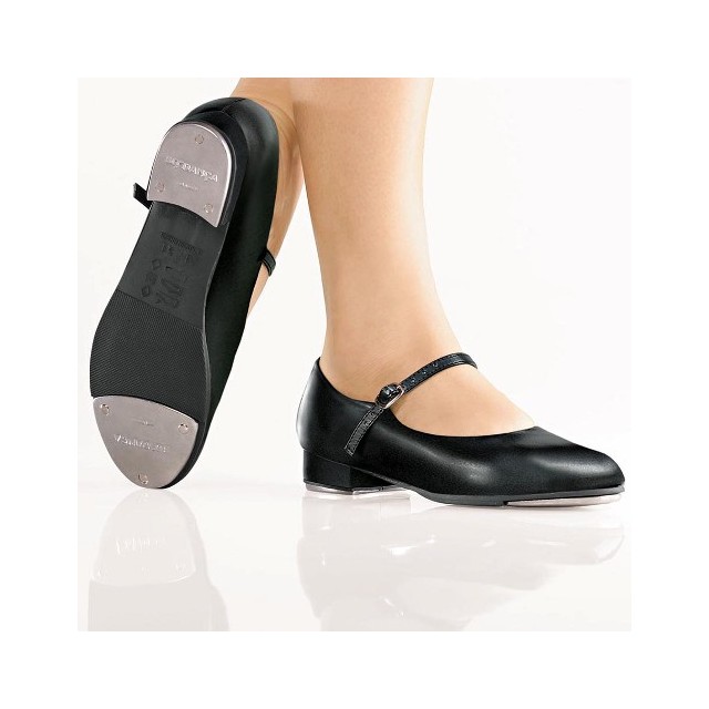 So Danca TA06 zwarte Meisjes Tap dansschoenen met Bandje over de wreef