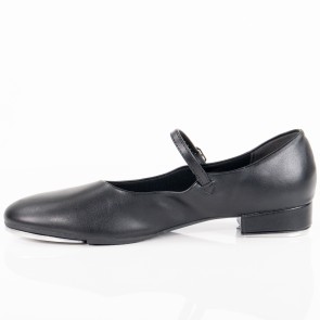 So Danca zwarte tapschoenen dames TA07 met bandje over wreef