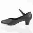 zwarte Dames Tap dansschoenen met lage blokhak van 35 mm TA55
