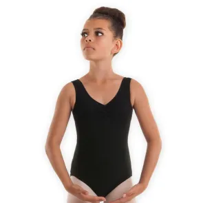Alista Dancer Basics Alista Zwart Balletpakje met brede bandjes en v hals
