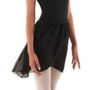 Alista Dancer Basics Alista Zwart Balletrokje van half transparante stof met een sterke haakjessluiting