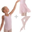 Alista Dancer Basics Alista Balletkleding Set 2 Roze Balletpakje Balletrokje en Panty