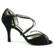 nueva epoca shakira zwart 8 cm hak gekruist enkelbandje dames salsaschoenen