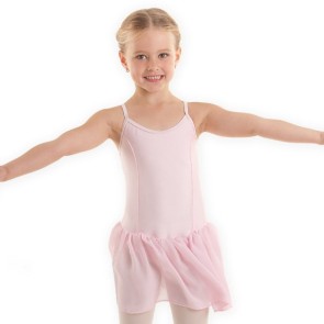 bAlista Dancer Basics Alista Roze Balletpakje en een roze Rokje met spaghettibandjes en een half transparante balletrok