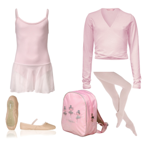 Papillon Alista Balletkleding Set 6 | Balletpakje + Vestje + Balletschoenen + Rugzakje + Panty