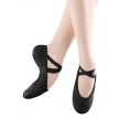 Bloch Pump Split Sole Canvas Ballet Shoe Zwart