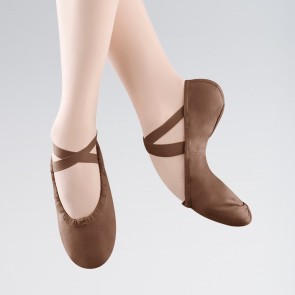 Bloch Pump Split zool Canvas balletschoenen bruin