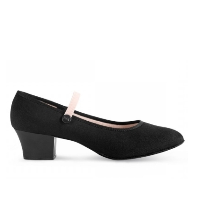 Bloch S0325 canvas character dansschoenen cubaanse hak 