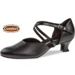 Diamant 148-112-034 dansschoenen voor dames zwart lage hak 