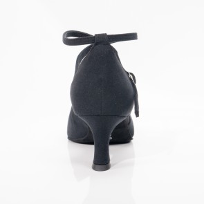 Diamant 141-077-335 latin schoenen voor dames zwart flare hak 