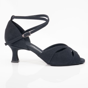 Diamant 141-077-335 latin schoenen voor dames zwart zijkant