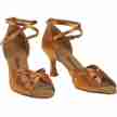 Diamant 141-087-379 latin schoenen voor dames brons open teen 