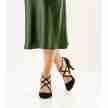Nueva Epoca Jaida Dames dansschoenen zwart suede dichte neus verstelbare bandjes