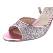 Werner Kern Alina dames dansschoenen glitter roze opvallende dansschoenen glamour hoge hak 8 centimeter