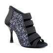 Portdance PD811 dames dansschoenen zwart glitter