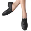 Zwarte jazzschoenen van soepel leer vetermodel met splitzool Alista Dancer Basic
