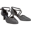 Diamant 170-106-520 dames ballroomschoenen zwart glitter dichte neus