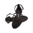 Diamant 048-112-001 dansschoenen dames zwart gekruisde bandjes