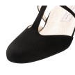 Werner Kern Merle dames dansschoenen zwart met t-bandje en dichte ronde suede zool