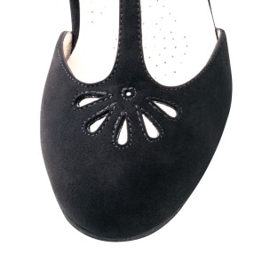 Werner Kern Lea dames dansschoenen dichte neus met uitsparingen t-bandje brede hak 4,5 cm