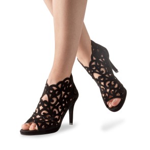dames dansschoen latin dansstijlen kizomba tango slasa bachata van Anna Kern 830-80 zwart suede 
