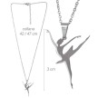 Alista zilver kleurige ketting met Ballerina hanger 32012