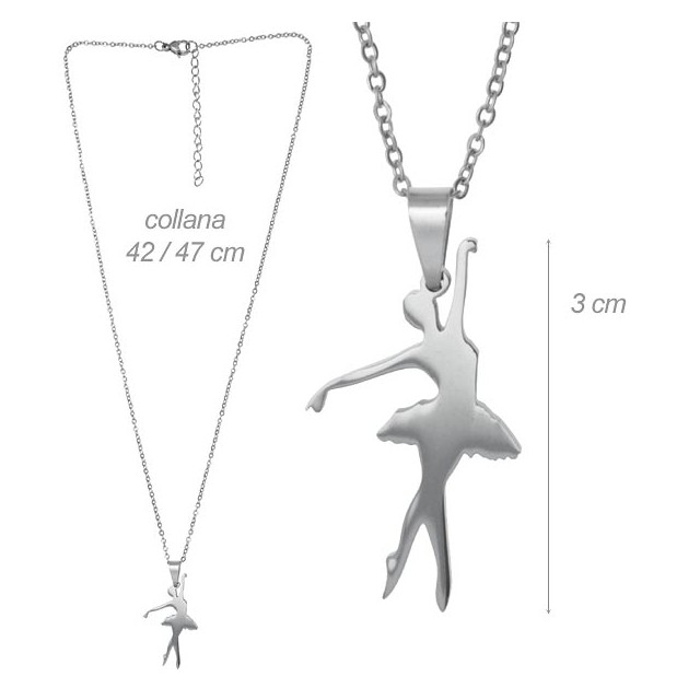 Alista zilveren ketting met Ballerina