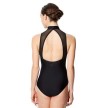 Lulli Dames Mock Neck Balletpak Lia zwart achter