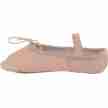 Papillon Kinderballetschoenen van Leer met Doorlopende Zool PK1000 roze